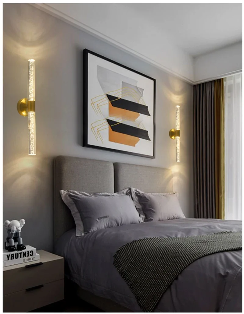 Arandela de Parede Bastão LED Diamond Cilíndrica Decorativa