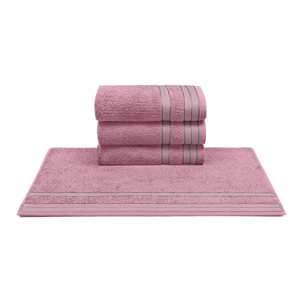 Kit com 4 Toalhas de Rosto Algodão 440g/m² 50cm x 70cm Lisas