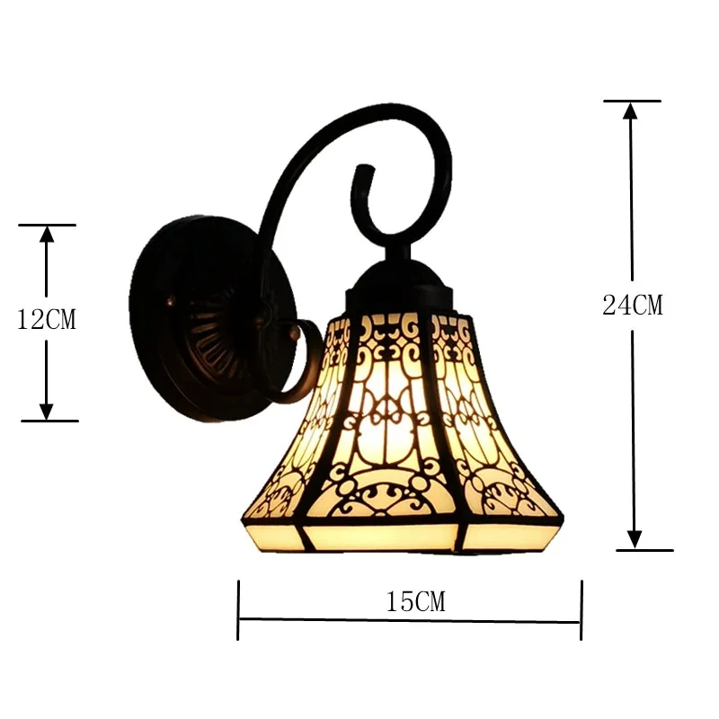 Arandela Tiffany Vitral Londres para Quarto e Sala