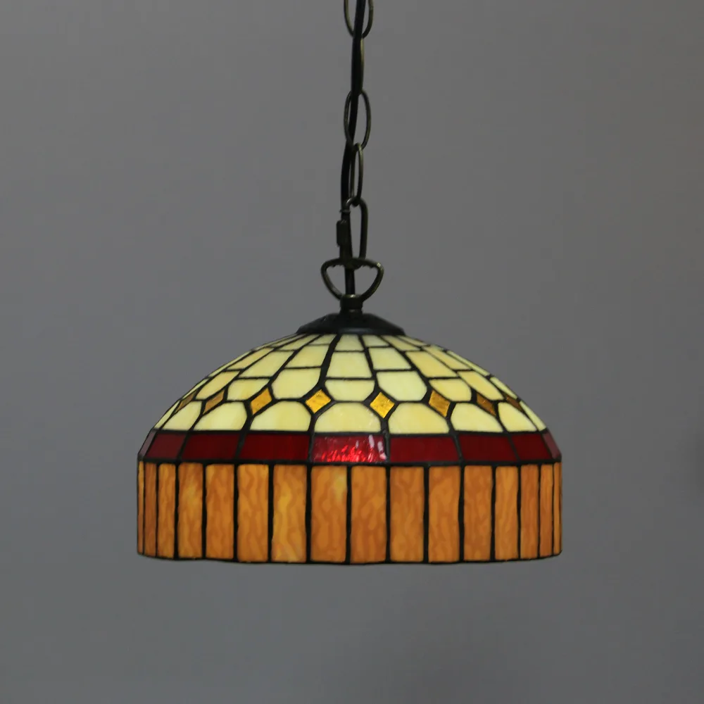 Pendente / Plafon Tiffany 10" Vitral Clássico — Vitral Artesanal